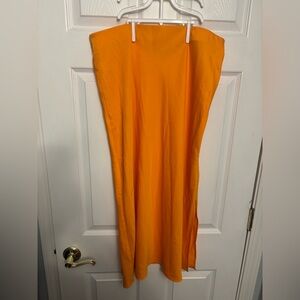 Orange Maxi Skirt